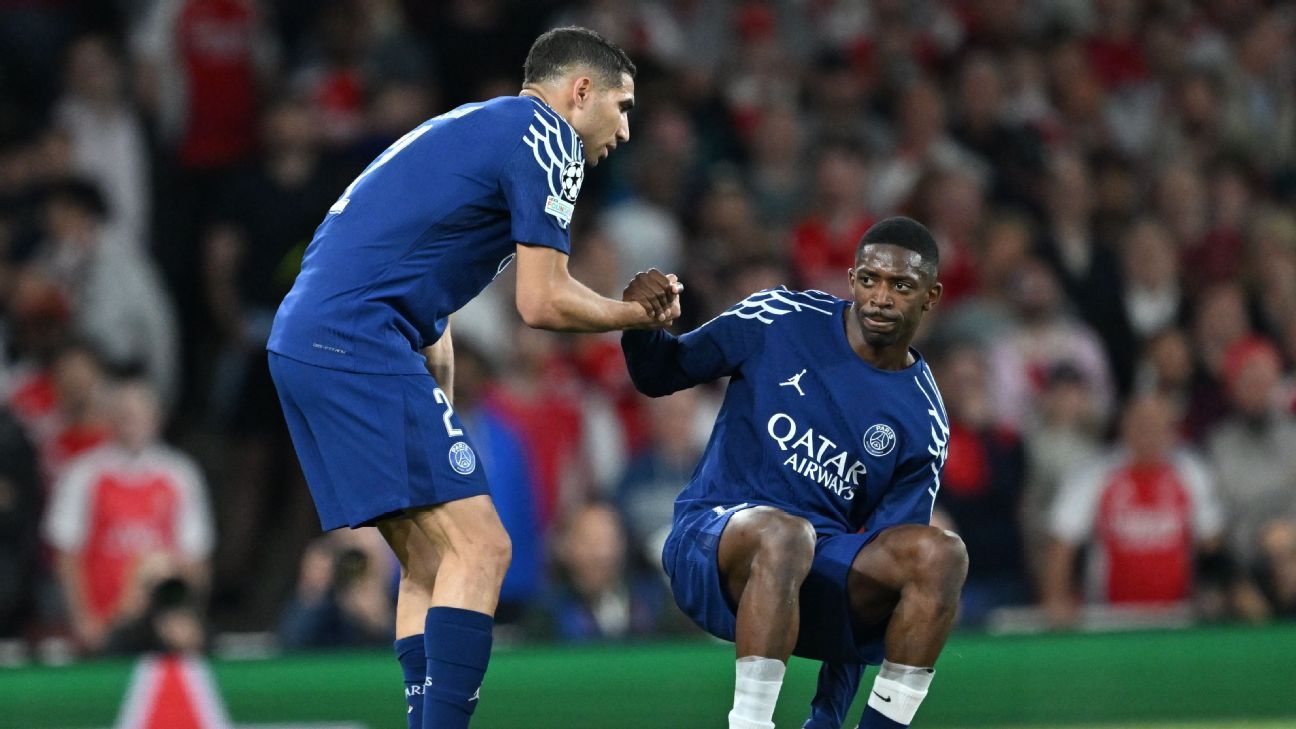 Τραυματίστηκε το PSG Hero Dembélé μια «αμφιβολία» για το 2ο πόδι