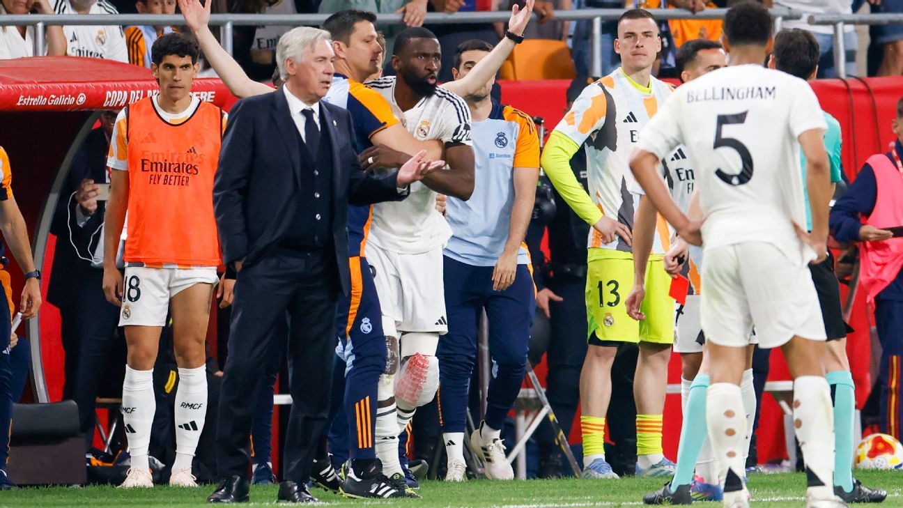 Ο Rüdiger απαγόρευσε 6 παιχνίδια, ο Bellingham Red ανακλήθηκε