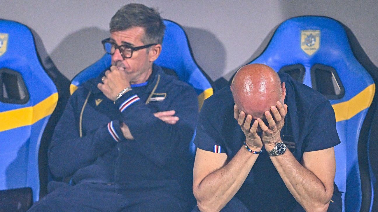 Το Sampdoria υποφέρει από ιστορική υποβιβασμό στη Serie C