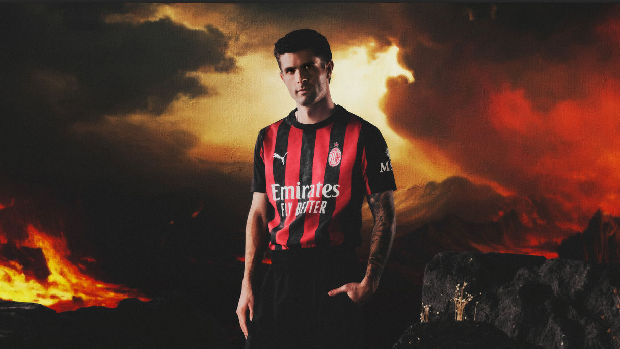 Flaming Hot: Christian Pulisic Μοντέλα Νέο κιτ AC Milan