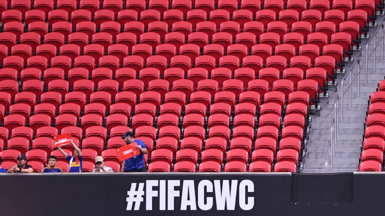 «Κορεσμός του ποδοσφαίρου»: Γιατί τα κενά καθίσματα Παγκόσμιο Κύπελλο Club Club, Χρυσό Κύπελλο