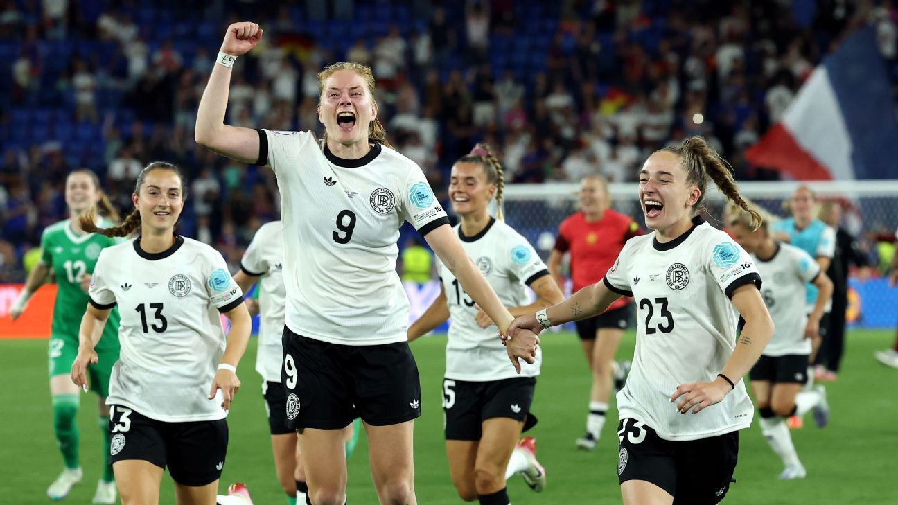 Η Γερμανία ξεπέρασε την πρώιμη κόκκινη κάρτα για συγκλονιστική ημιτελική θέση ευρώ. Η Γαλλία καταρρέει ξανά