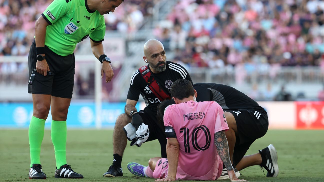 Ο Messi εξέρχεται από το παιχνίδι Miami με εμφανή τραυματισμό
