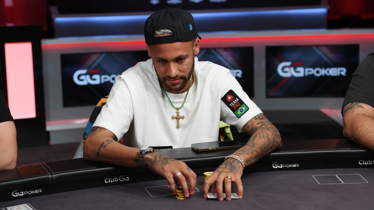 Ριο ♠ ♠ Neymar τελειώνει τελευταία στο Online Tourney Poker Poker