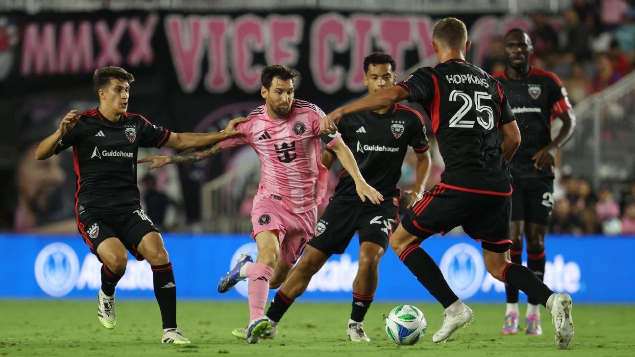 Ο Messi βαθμολογεί το Brace As Miami Beats DC United