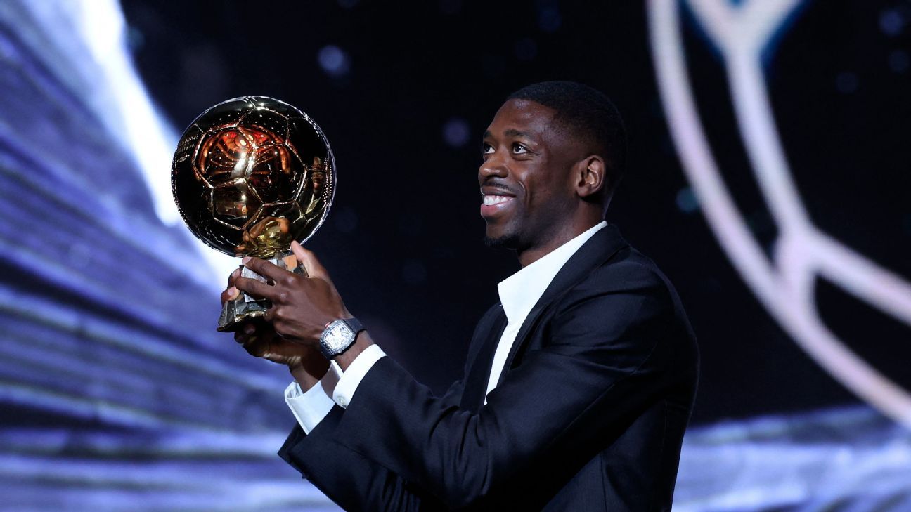 Ο Dembélé του PSG κερδίζει το Ballon d’Or μπροστά από το Yamal