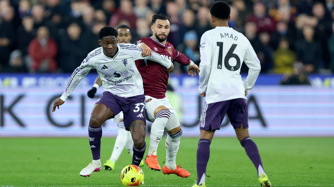 Ανακεφαλαίωση της Πρέμιερ Λιγκ: Η Γουέστ Χαμ αρνήθηκε την πέμπτη συνεχόμενη νίκη στη Μάντσεστερ Γιουνάιτεντ